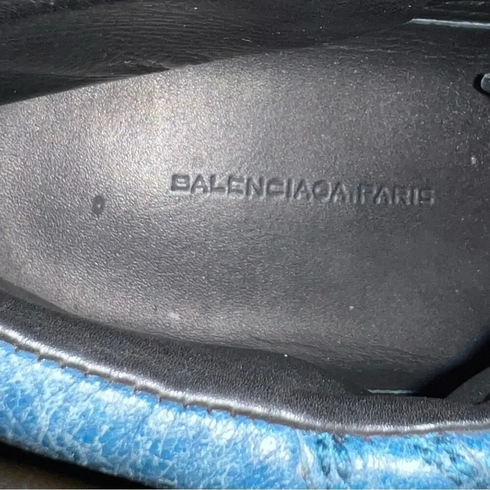 Balenciaga Arena Mid “Blue Oil” Size 39 AUTHENTIC Rare Men US 6 - Picture 11 of 12